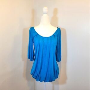 Olivia Moon Blue Women's Quarter Sleeve Shirt